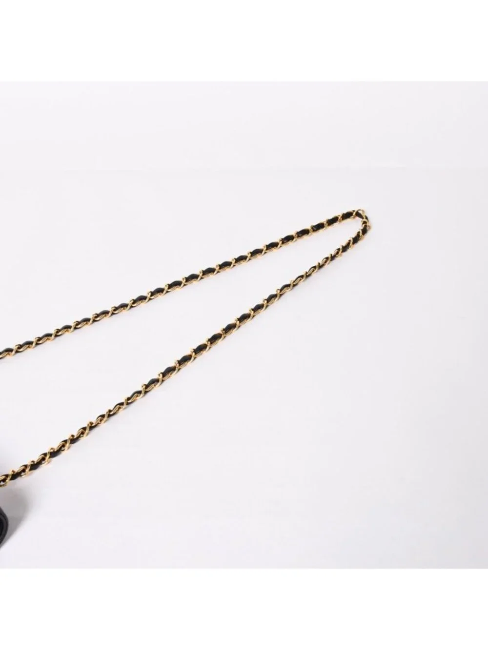Chanel Diana 25 S Flap S Chain Shoulder Bag CC Logo Lambskin Black Gold 4